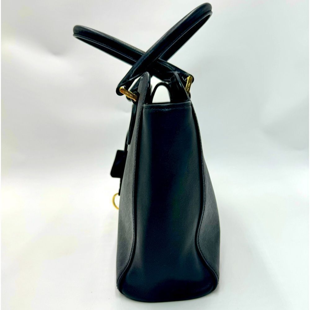 Auth Prada Black Saffiano Leather Lux Tote - Picture 5 of 16